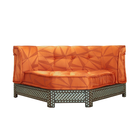 Orange Syrian Mother of Pearl Sofa